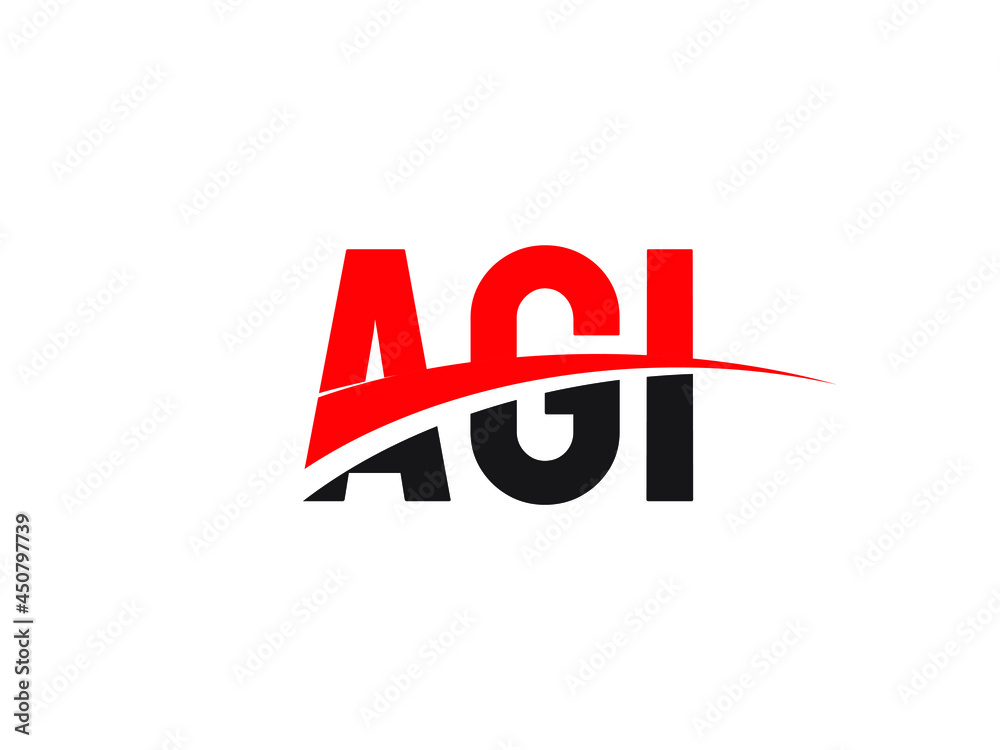 AGI Letter Initial Logo Design Vector Illustration