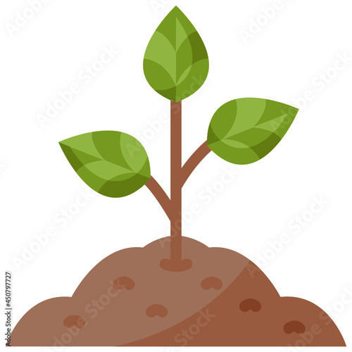 sprout flat icon