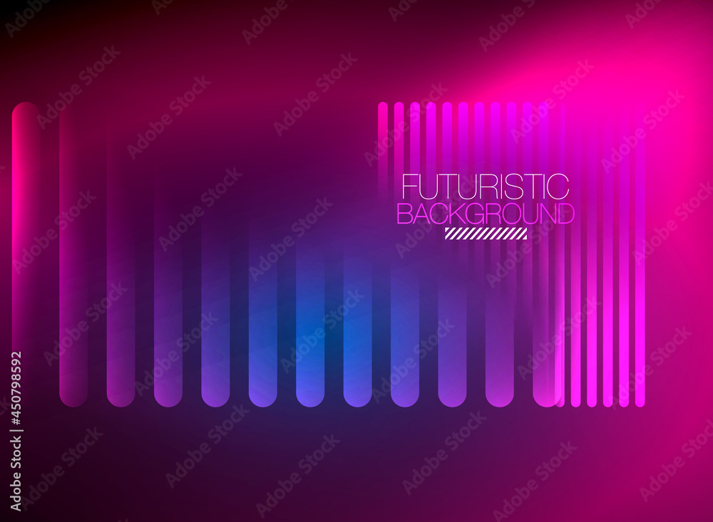 Bright neon color techno abstract background, shiny glowing neon lines in the dark background Bright neon color techno abstract background, shiny glowing neon lines in the dark background