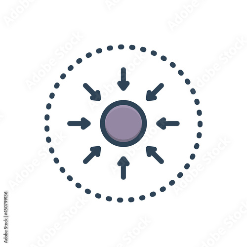Color illustration icon for specific
