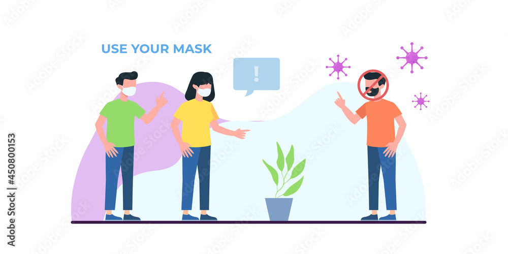 Corona virus prevention covid-19 outbreak wash hands wear mask social distance. Social distancing, keep distance in public society people to protect from COVID-19 coronavirus outbreak spreading
