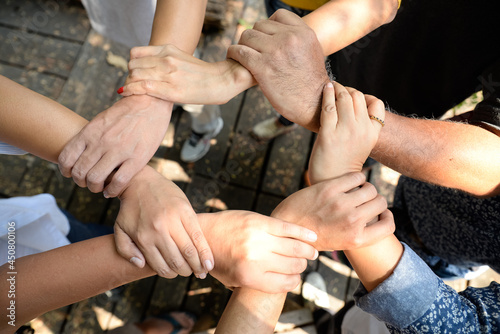 people, teamwork, hands, diversity, support, job, work, frinds, care, team, body, stack, togetherness, group, joy, relaxation, skin, business, hope, help, win, fighter, strong, brainstorm, worker, pro