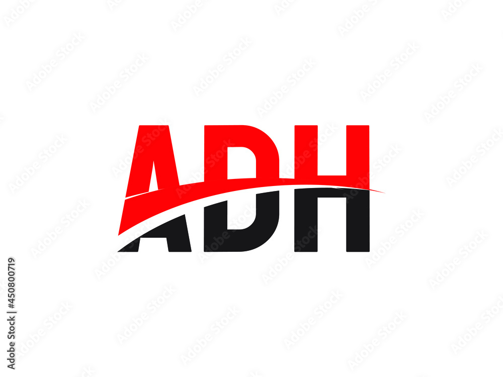 ADH Letter Initial Logo Design Vector Illustration