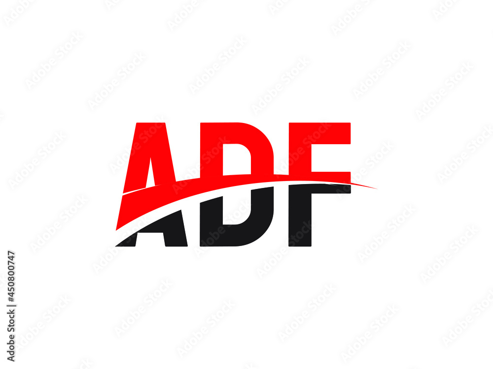 ADF Letter Initial Logo Design Vector Illustration