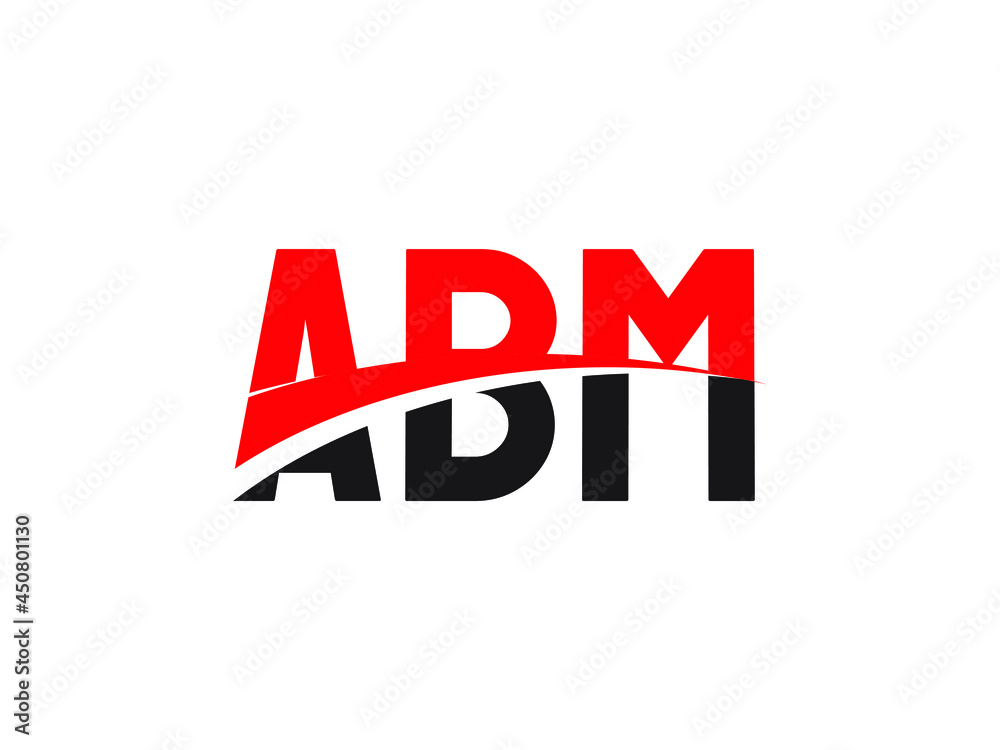 ABM Letter Initial Logo Design Vector Illustration ABM Letter Initial Logo Design Vector Illustration
