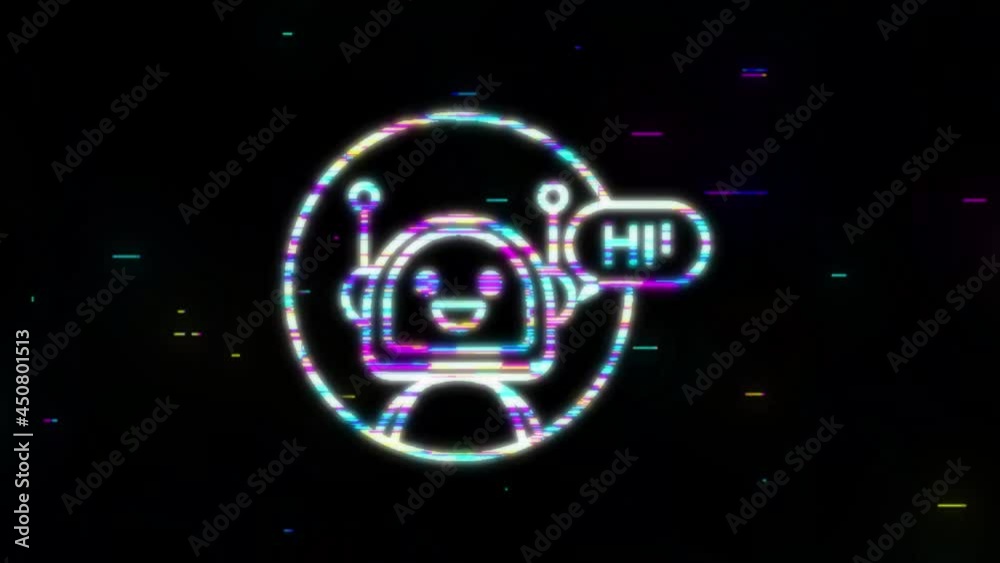Robot icon. Bot sign design. Chatbot symbol concept. Voice support service bot. Online support bot. Motion graphics. Robot icon. Bot sign design. Chatbot symbol concept. Voice support service bot. Online support bot. Motion graphics.