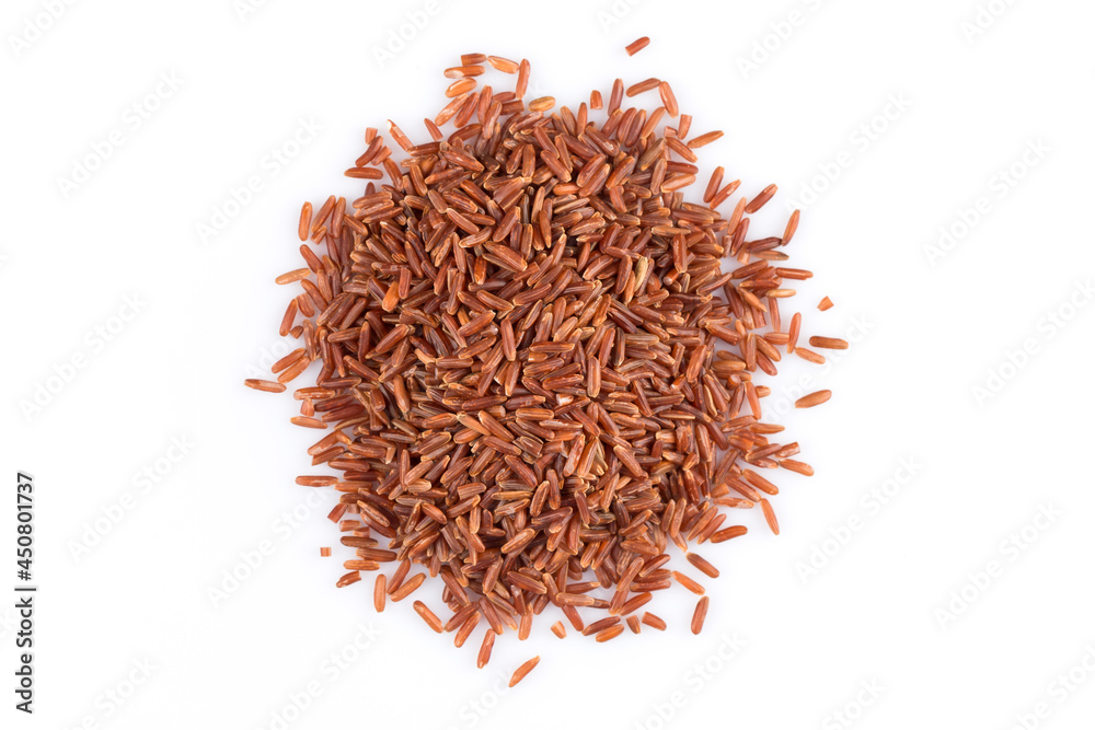 Heap of red rice Heap of red rice