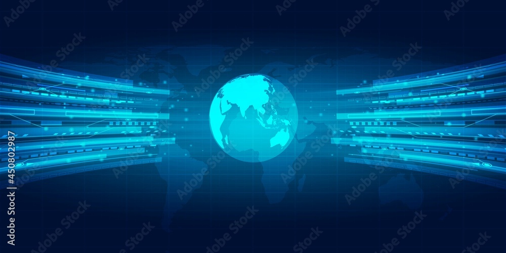 Futuristic background concept.World 3d vector with cyber speed technology design. Futuristic background concept.World 3d vector with cyber speed technology design.