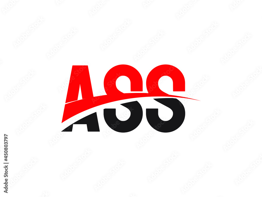 ASS Letter Initial Logo Design Vector Illustration ASS Letter Initial Logo Design Vector Illustration