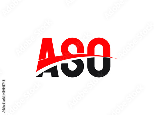 ASO Letter Initial Logo Design Vector Illustration