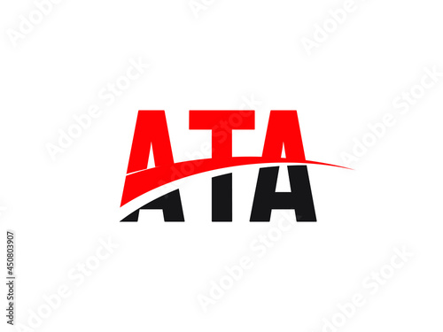 Canvastavla ATA Letter Initial Logo Design Vector Illustration