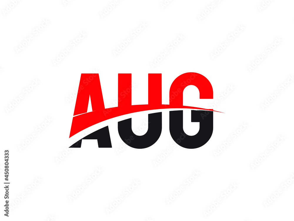 AUG Letter Initial Logo Design Vector Illustration AUG Letter Initial Logo Design Vector Illustration