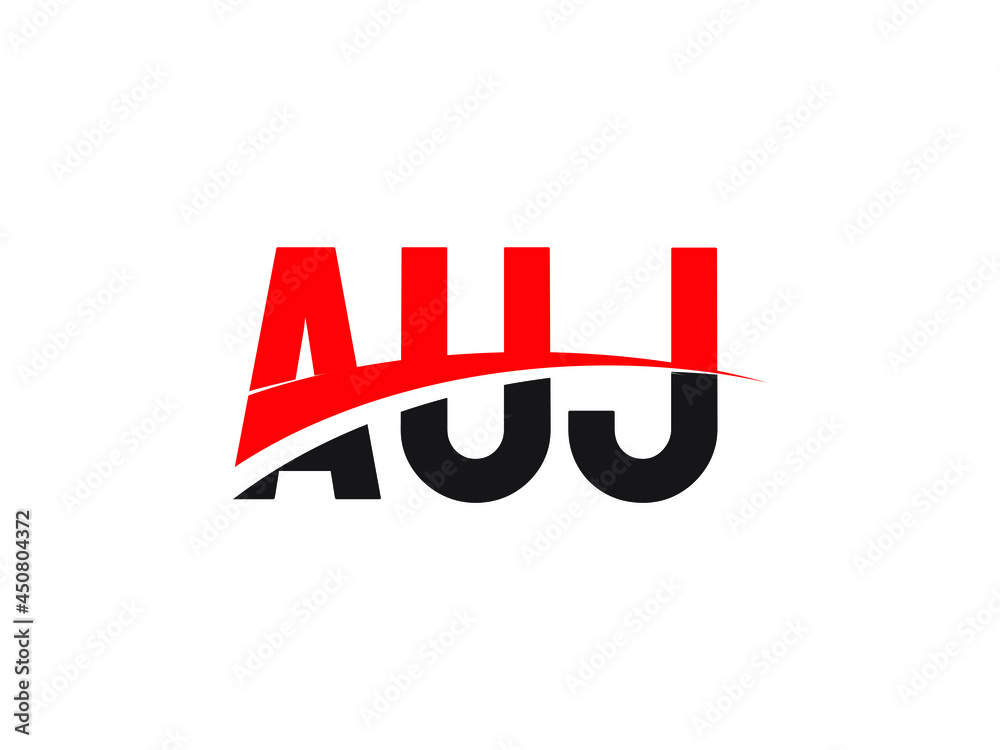 AUJ Letter Initial Logo Design Vector Illustration AUJ Letter Initial Logo Design Vector Illustration