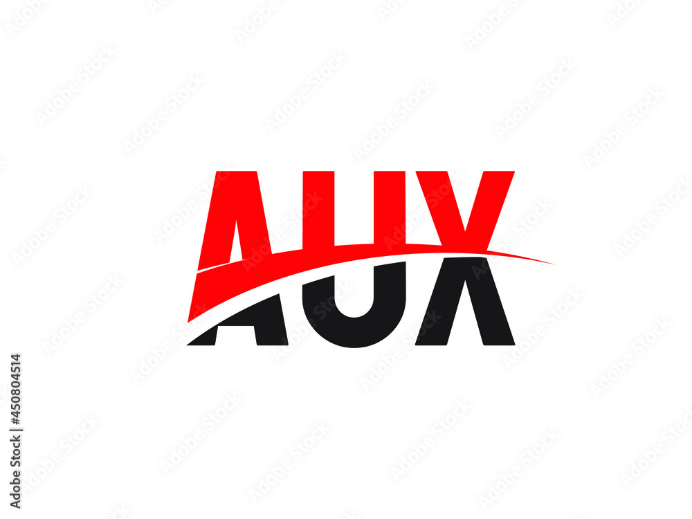 AUX Letter Initial Logo Design Vector Illustration