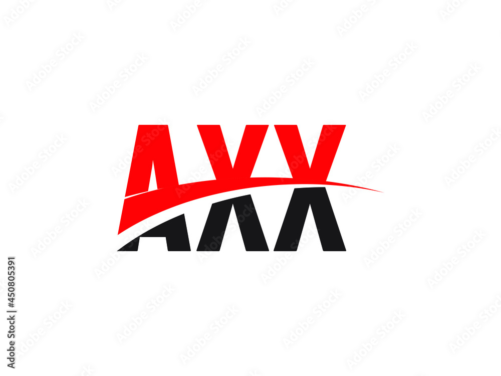 Obraz premium AXX Letter Initial Logo Design Vector Illustration
