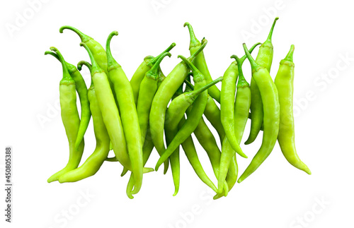 Banana Pepper isolated against a white  background