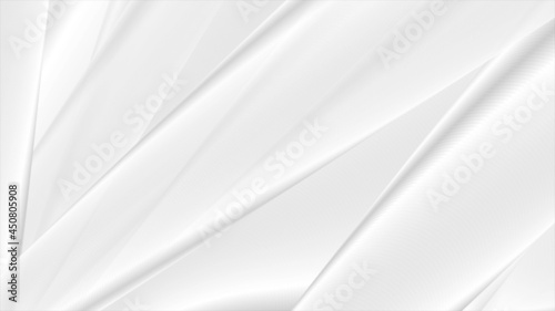 White grey smooth stripes abstract modern background