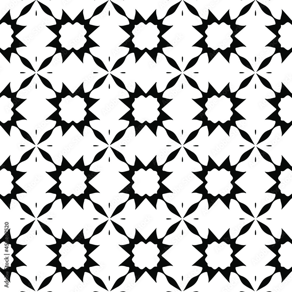 floral seamless pattern background.Geometric ornament for wallpapers and backgrounds. Black and white pattern. floral seamless pattern background.Geometric ornament for wallpapers and backgrounds. Black and white pattern.