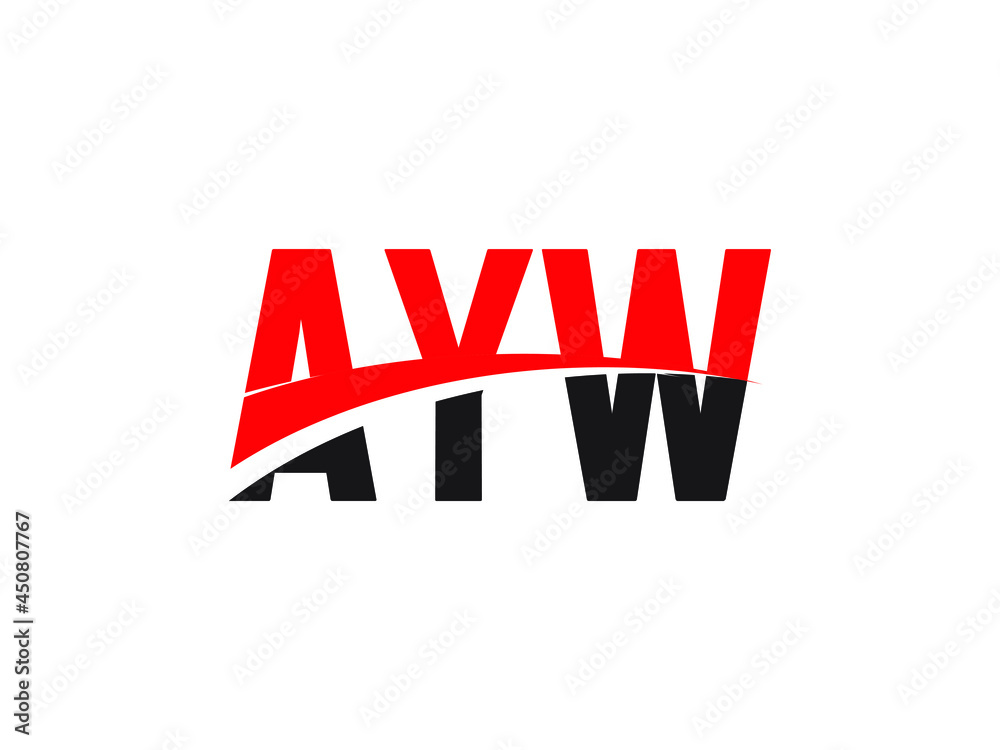 AYW Letter Initial Logo Design Vector Illustration AYW Letter Initial Logo Design Vector Illustration