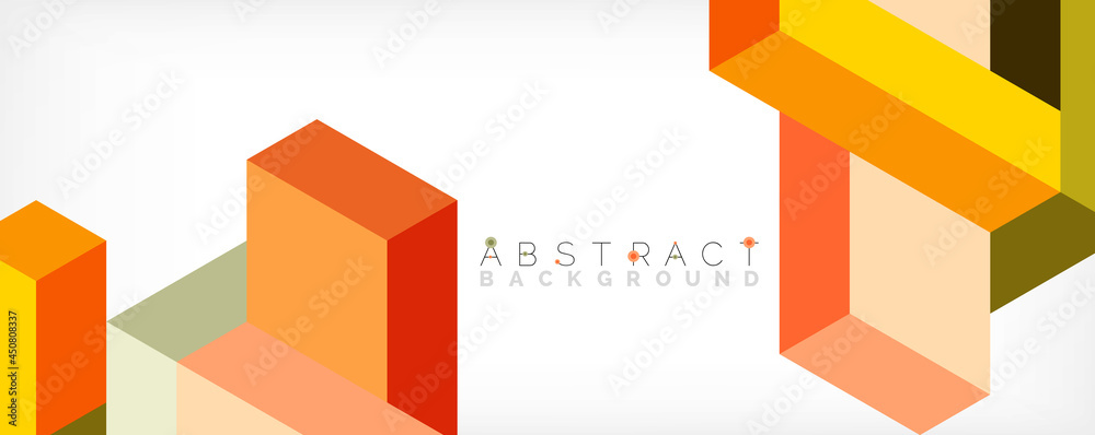 Abstract background. 3d cubes, cubic elements and blocks. Techno or business concept for wallpaper, banner, background, landing page Abstract background. 3d cubes, cubic elements and blocks. Techno or business concept for wallpaper, banner, background, landing page