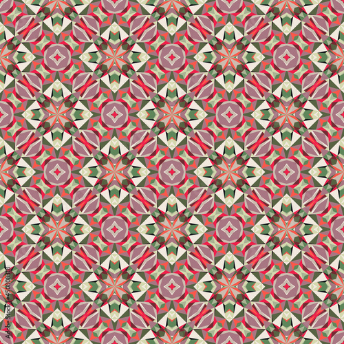 Geometric seamless pattern, ornament, abstract colorful background.