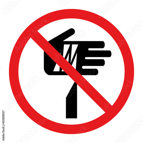 Sharp point danger symbol vector illustration