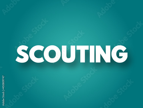 Scouting text quote, concept background