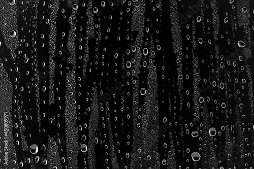 background water drops on black glass  full photo size  overlay layer design