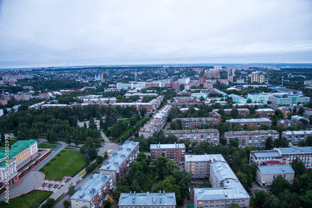view of the city of Izhevsk from above