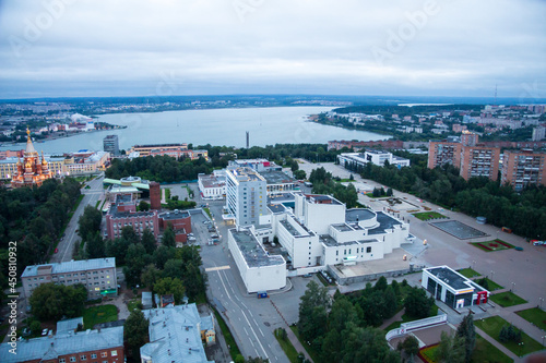 view of the city of Izhevsk from above photo