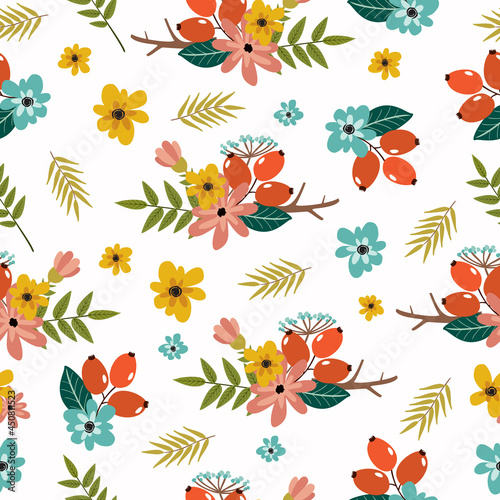 Seamless Pattern With Plants © Touseef