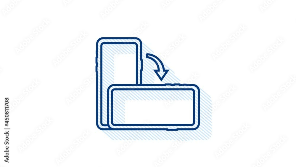 Rotate smartphone icon. Device rotation symbol. Motion graphics. Rotate smartphone icon. Device rotation symbol. Motion graphics.