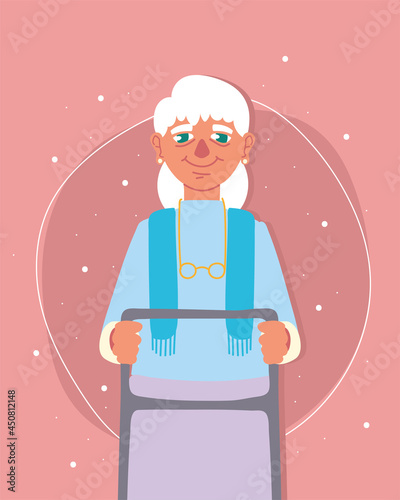 cute old woman