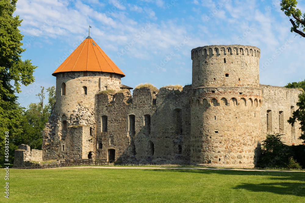 Medieval castle on a sunny summer day. Medieval castle on a sunny summer day.