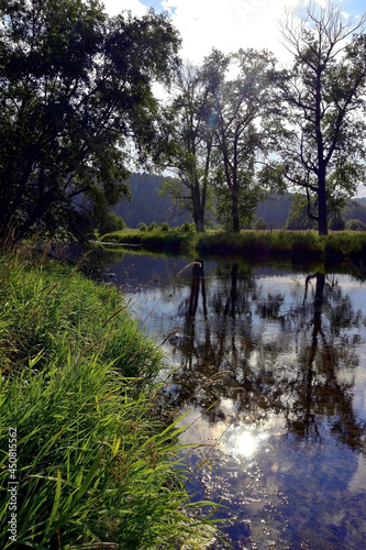 Fototapeta Naklejka Na Ścianę i Meble -  Irgina river in the valley of Shypitsino tract.