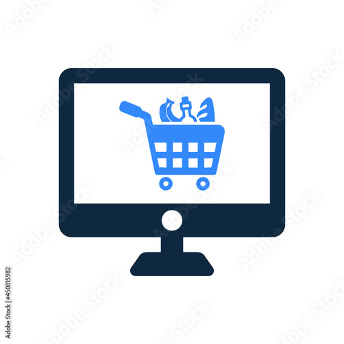 Cart, ecommerce, shopping icon. Simple editable vector illustration.