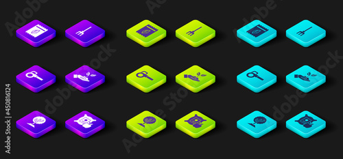 Set Tree, Apple in the sack, Leaf garden blower, Plant hand of environmental, Garden rake and Pack full seeds plant icon. Vector