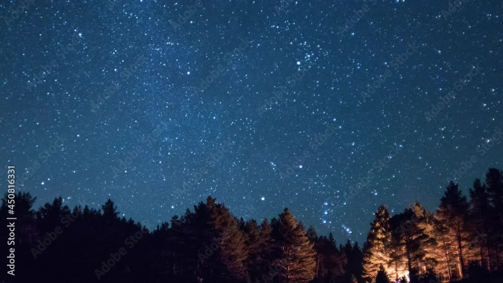 Timelapse of the Milky Way in the mountains Timelapse of the Milky Way in the mountains