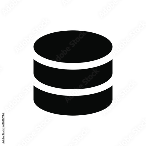 Server database icon vector graphic illustration