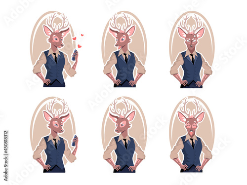 emotions og deer (anthropomorphic character)