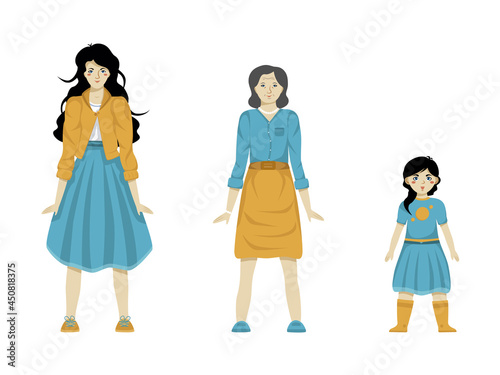 Three generation (woman characters)