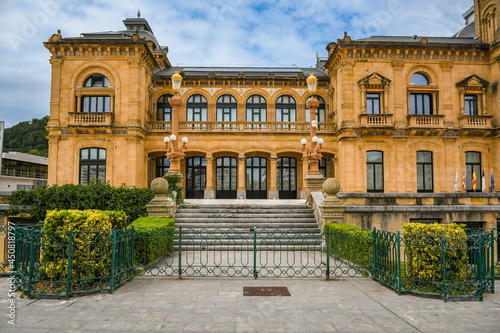 The old Casino of San Sebastian built between 1882 and 1887 (current City Hall), Guipuzcoa, Basque Country, Spain.