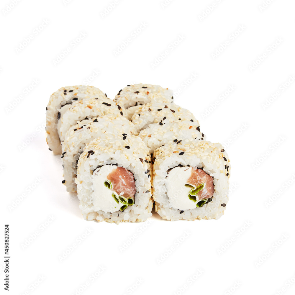 rolls isolate on white background front view