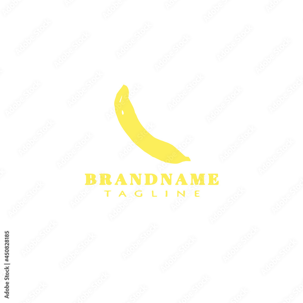 banana fruits logo icon cartoon design creative black vector illustration banana fruits logo icon cartoon design creative black vector illustration