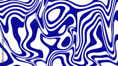 Illustration of abstract line wave background. Blue and white curved line stripe mobious wave abstract background. Blue wavy lines pattern. Perfect for Wall decoration, poster, banner etc. 