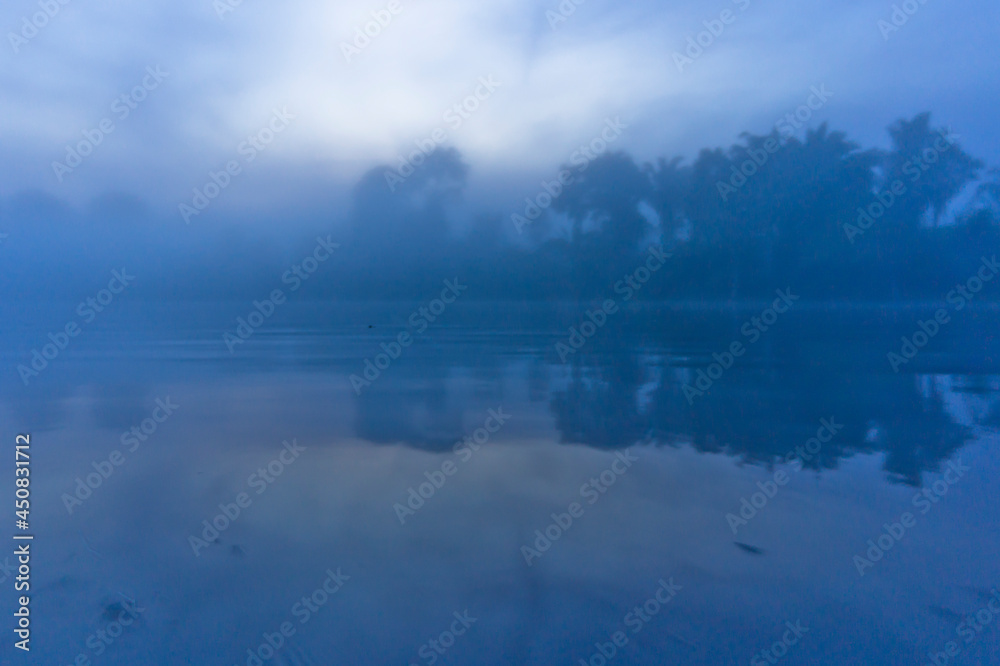 Amazon river, Sunrise view, Brazil, South America Amazon river, Sunrise view, Brazil, South America