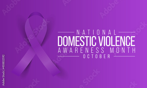 Domestic Violence awareness month (DVAM) is observed every year in October, to acknowledge domestic violence survivors and be a voice for its victims. Vector illustration