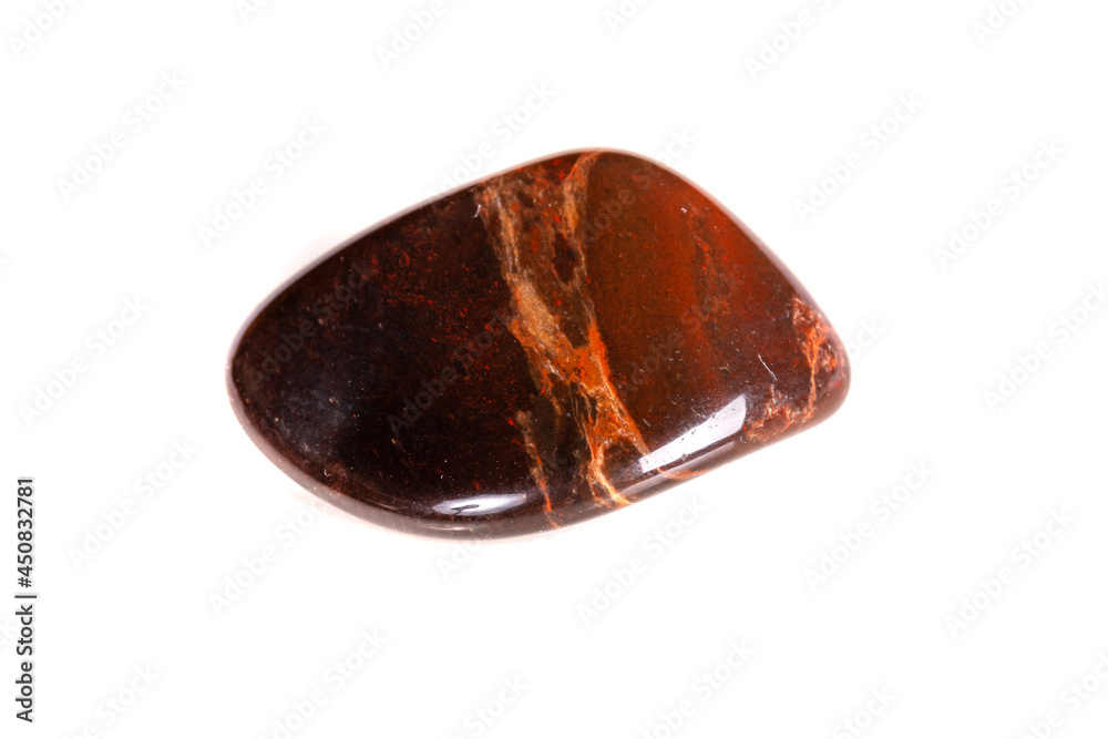Macro mineral stone jasper on a white background Macro mineral stone jasper on a white background