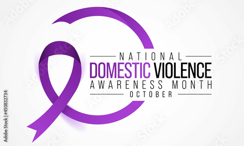 Domestic Violence awareness month (DVAM) is observed every year in October, to acknowledge domestic violence survivors and be a voice for its victims. Vector illustration