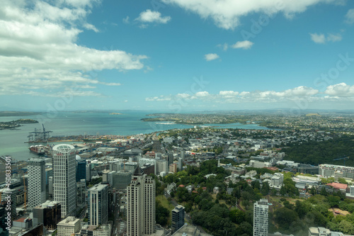 ニュージーランドのオークランドの観光名所を観光している風景 Scenery of sightseeing in Auckland, New Zealand.